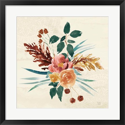 Framed Autumnal Garden III Print