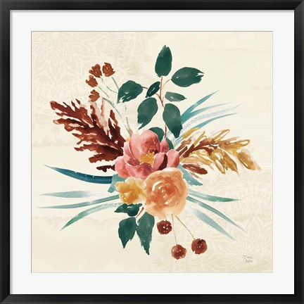 Framed Autumnal Garden III Print