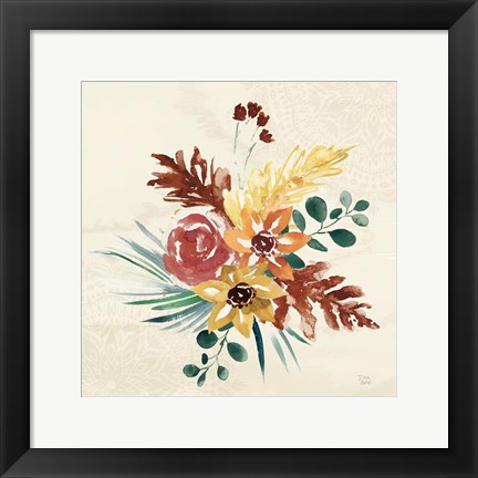 Framed Autumnal Garden II Print