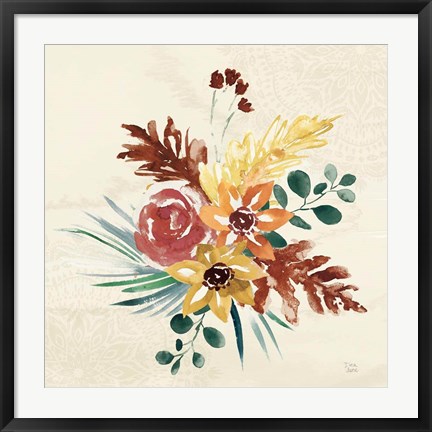 Framed Autumnal Garden II Print