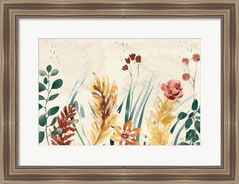 Framed Autumnal Garden I Print