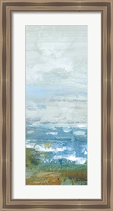 Framed Morning Seascape Panel II Print