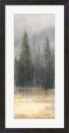 Framed Misty Pines Panel II Print