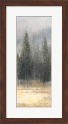 Framed Misty Pines Panel II Print