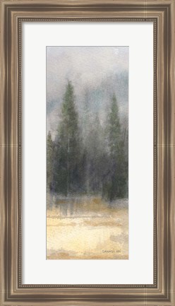 Framed Misty Pines Panel II Print