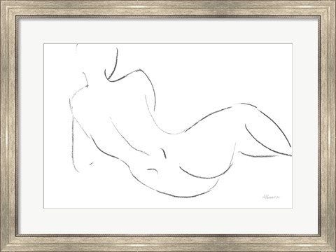 Framed Nude Sketch III v2 Print