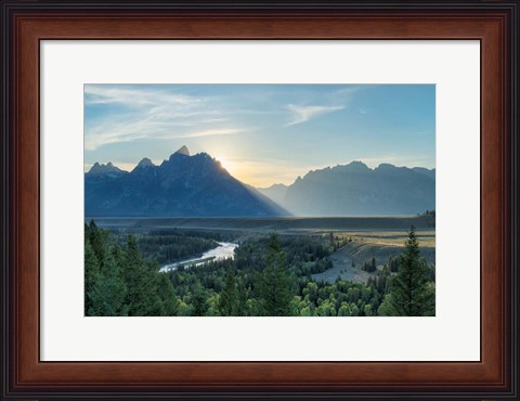 Framed Snake River Overlook Color Print