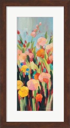 Framed Vivid Flowerbed II Print