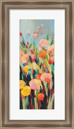 Framed Vivid Flowerbed II Print