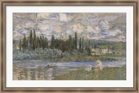 Framed Vertheuil Sur Seine Print