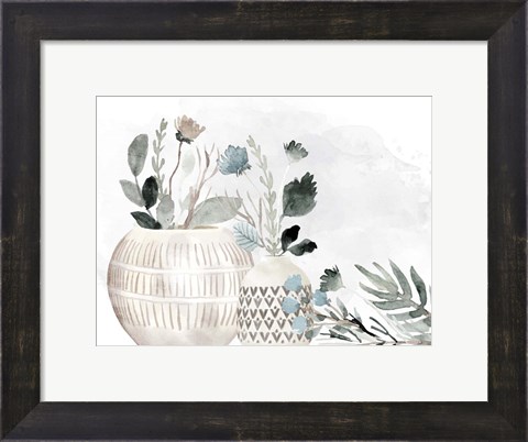 Framed Neutral Vases Print