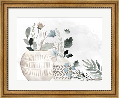 Framed Neutral Vases Print