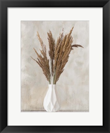 Framed Pampass Vase 2 Print