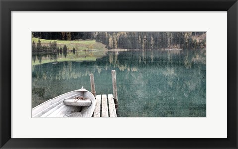 Framed Boat Dock Print