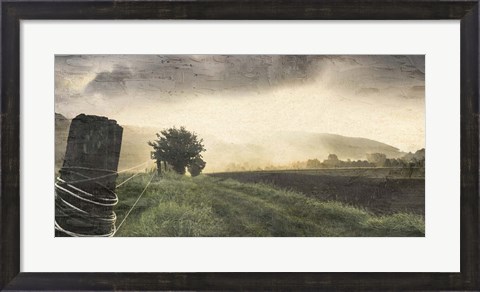 Framed Sunset Farm Print