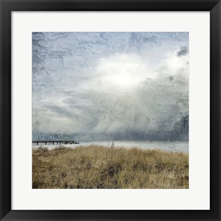 Framed Moody Beach Day Print