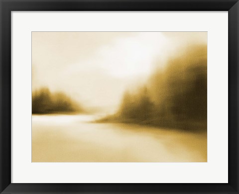 Framed Inlet Muted Mustard Print