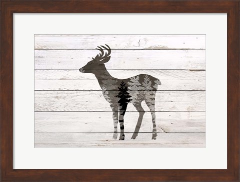 Framed Deer 2 Print