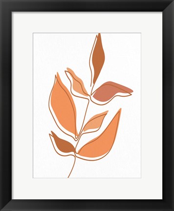 Framed Shades of Orange 1 Print