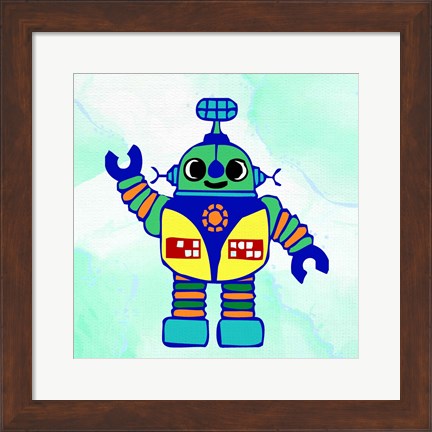 Framed Robot 1 Print