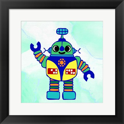 Framed Robot 1 Print