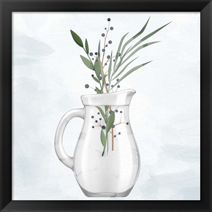 Framed Glass Vase 2 Print