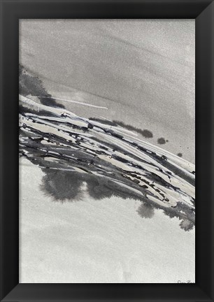 Framed Grey Ice 2 Print