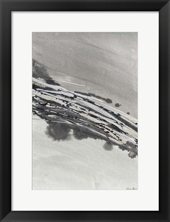 Framed Grey Ice 2 Print