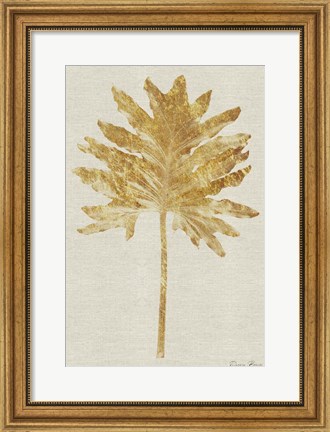 Framed Gold Palm 2 Print