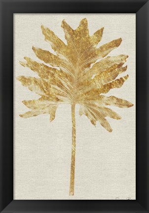 Framed Gold Palm 2 Print