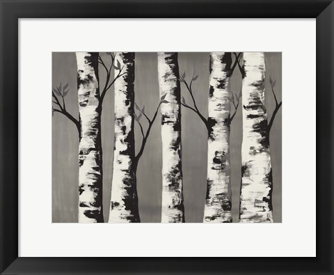 Framed Birch Backwoods Print