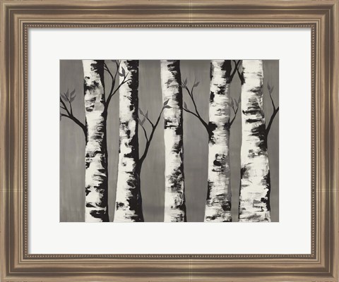 Framed Birch Backwoods Print