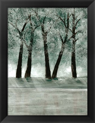 Framed Green Forest 3 Print