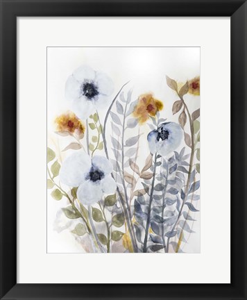 Framed Floral Embrace 1 Print