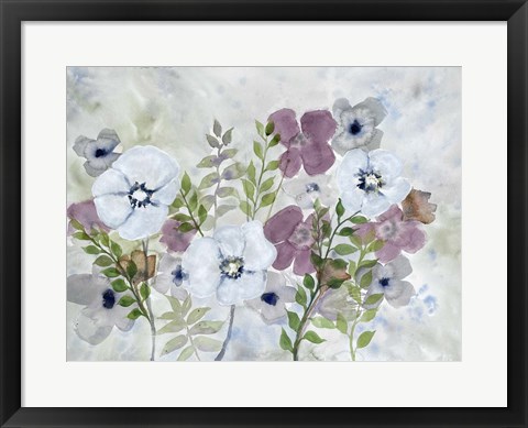 Framed Floral Gossip 1 Print