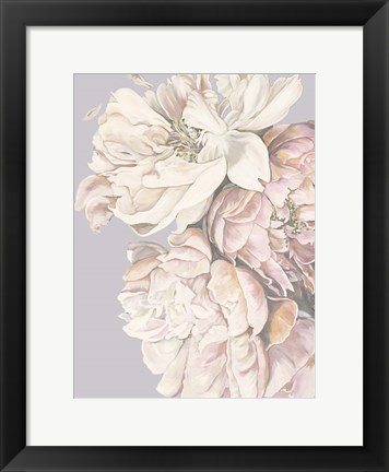 Framed Soft Peonies Print