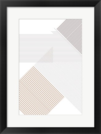 Framed Modern Lines 4 Print