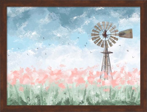 Framed Farmhouse Floral Print