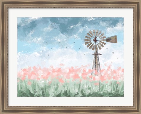 Framed Farmhouse Floral Print