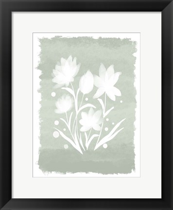 Framed Watercolor Florals 1 Print