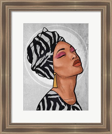 Framed Safari Princess 2 Print