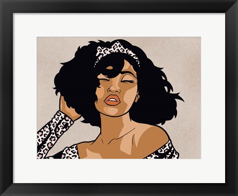 Framed Cheetah Print Diva Print