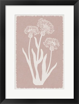 Framed Pastel Florals 2 Print