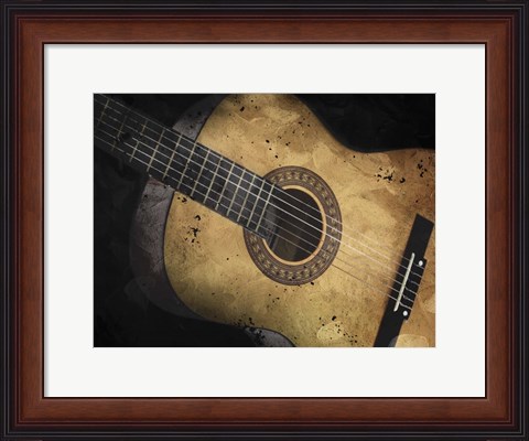 Framed Acoustic Guitar Print