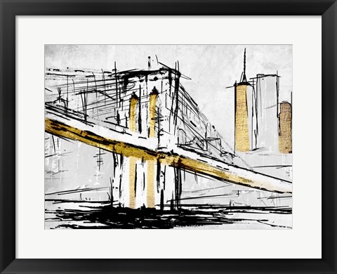 Framed City Of Gold 1 Print