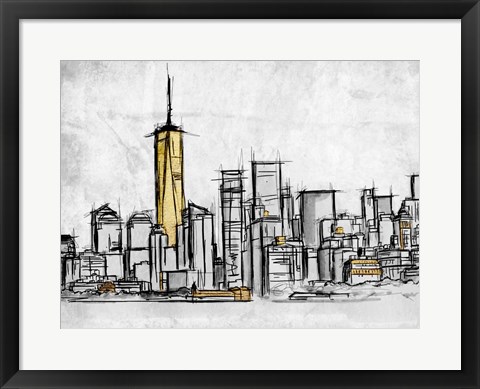 Framed City Of Gold 2 Print