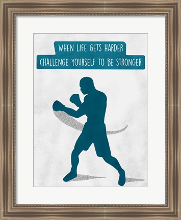 Framed Challenge Yourself Print