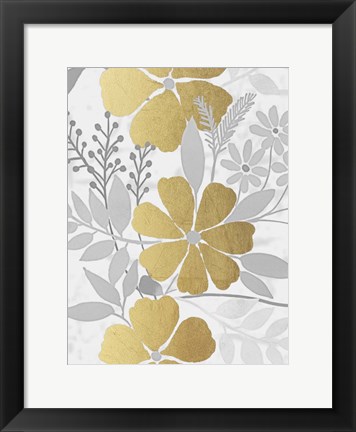 Framed Golden Nature 1 Print