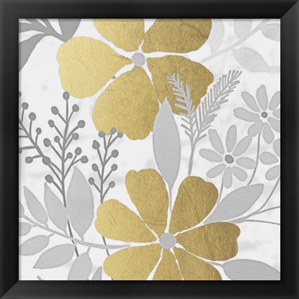 Framed Golden Spring Bunch 1 Print