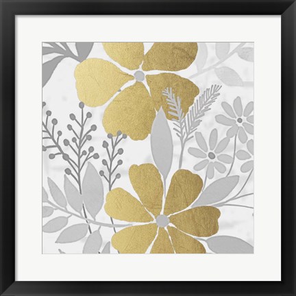 Framed Golden Spring Bunch 1 Print